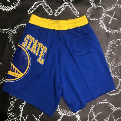 NBA Warriors nike athleisure shorts bleu